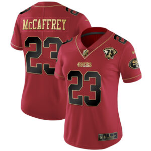 Women's 49ers 2023 Vapor Gold Limited Jersey - All Stitched