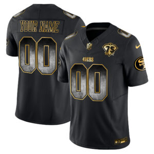 49ers Arch Smoke Vapor Custom Jersey - All Stitched