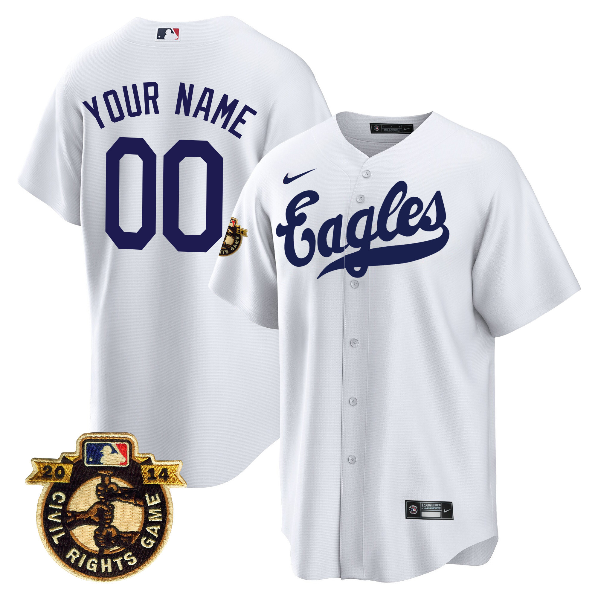 Astros Throwback 1950 Houston Eagles Custom Jersey - All Stitched