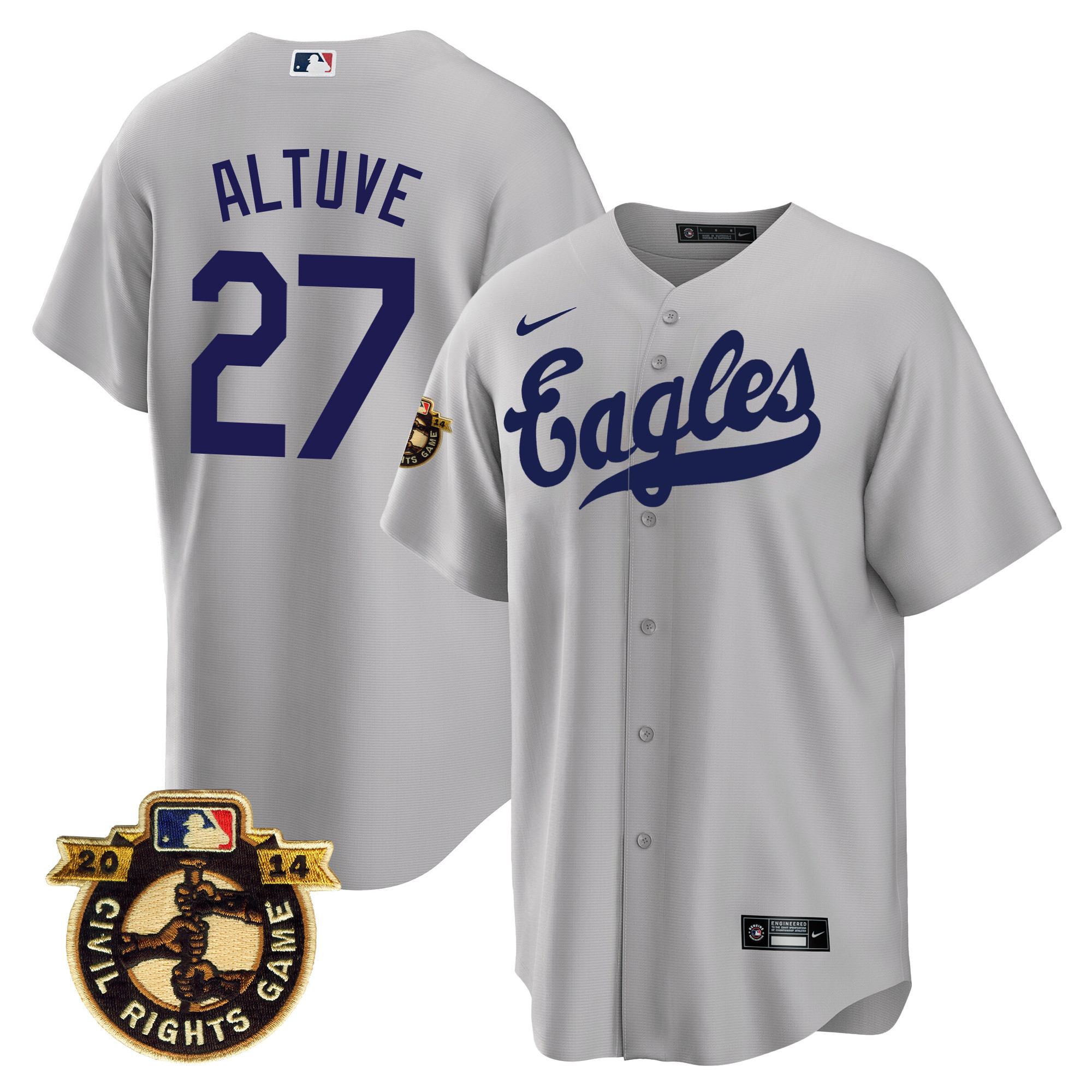 Men's Astros Throwback 1950 Houston Eagles Jersey - All Stitched - Image 31