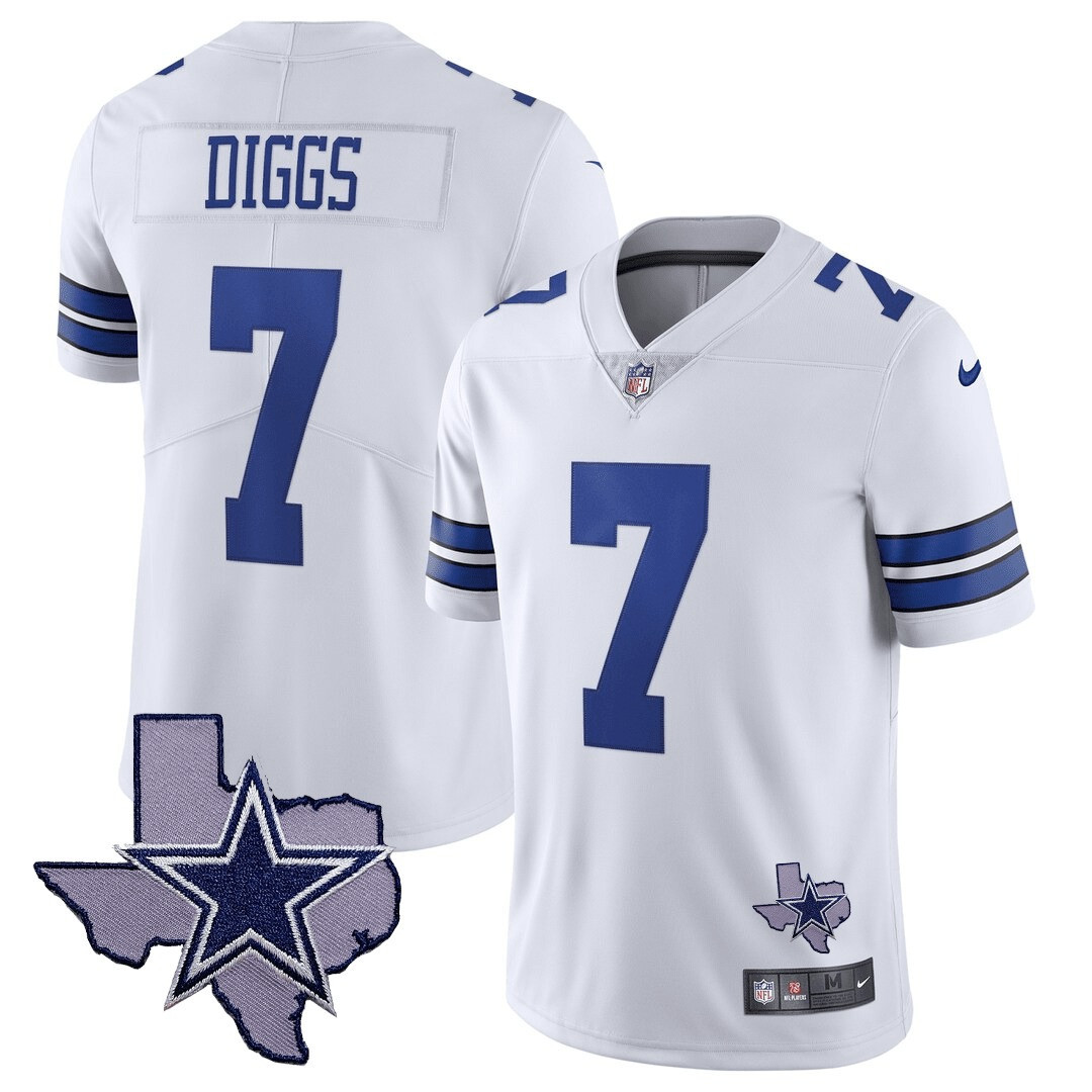 Men's Cowboys Texas Patch Vapor Jersey - All Stitched - Image 6