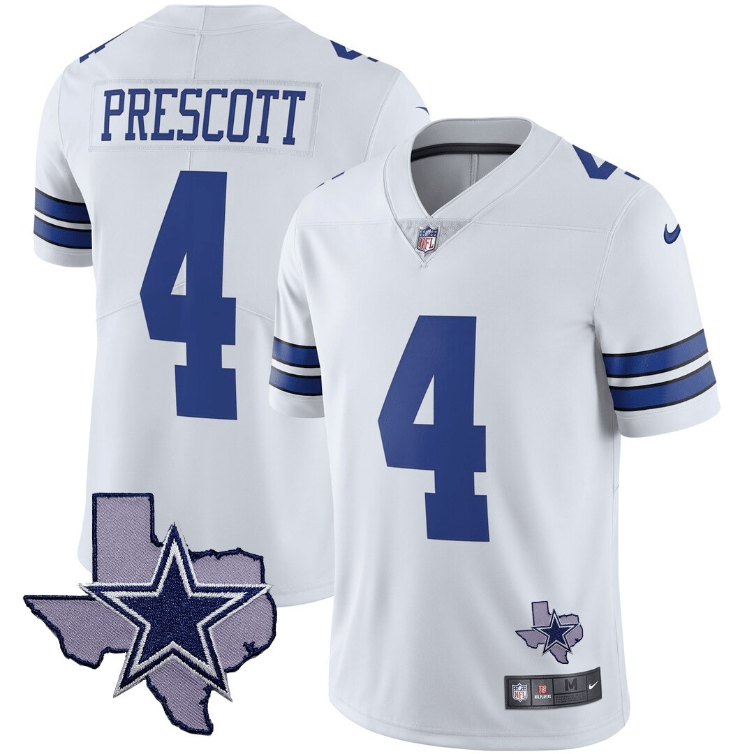 Men's Cowboys Texas Patch Vapor Jersey - All Stitched - Image 5