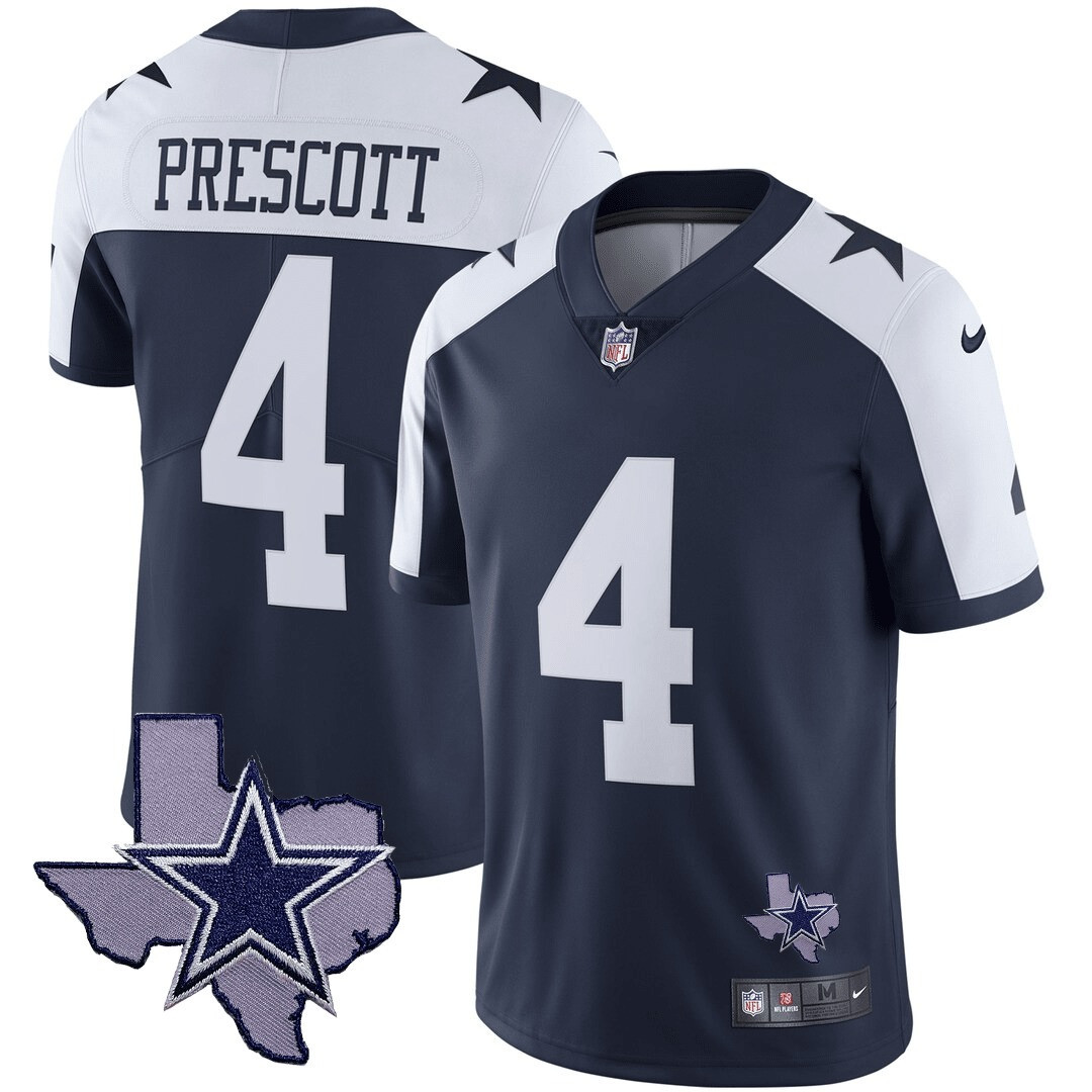 Men's Cowboys Texas Patch Vapor Jersey - All Stitched - Image 2
