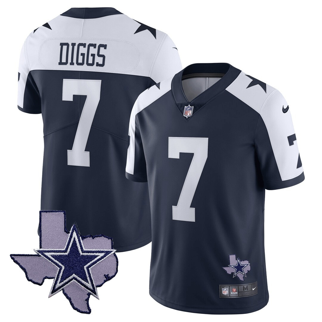 Men's Cowboys Texas Patch Vapor Jersey - All Stitched - Image 3