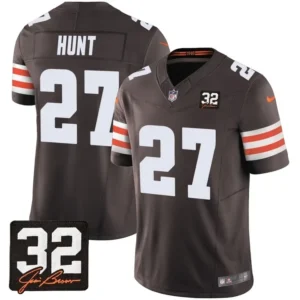 Cleveland Browns Kareem Hunt Brown Jersey - All Stitched