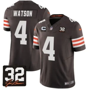 Deshaun Watson Cleveland Browns Brown Jersey - All Stitched