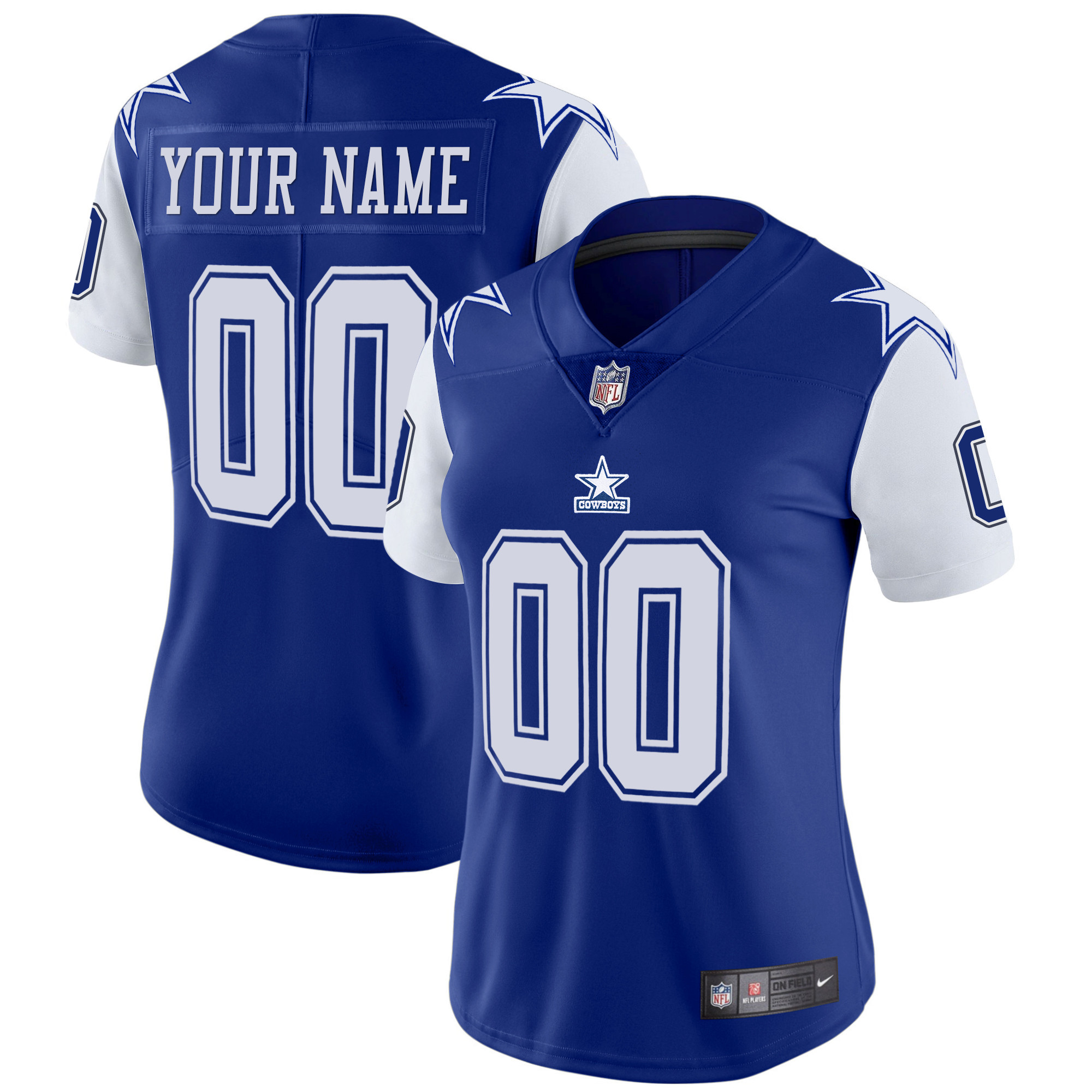 Cowboys Throwback Limited Vapor Custom Jersey - All Stitched - Image 2