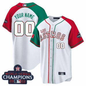 Houston "Los Astros" Hispanic Heritage Champions Patch Custom Jersey - All Stitched