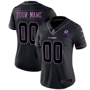 Women's Dallas Cowboys Deep Purple Custom Jersey - All Stitched
