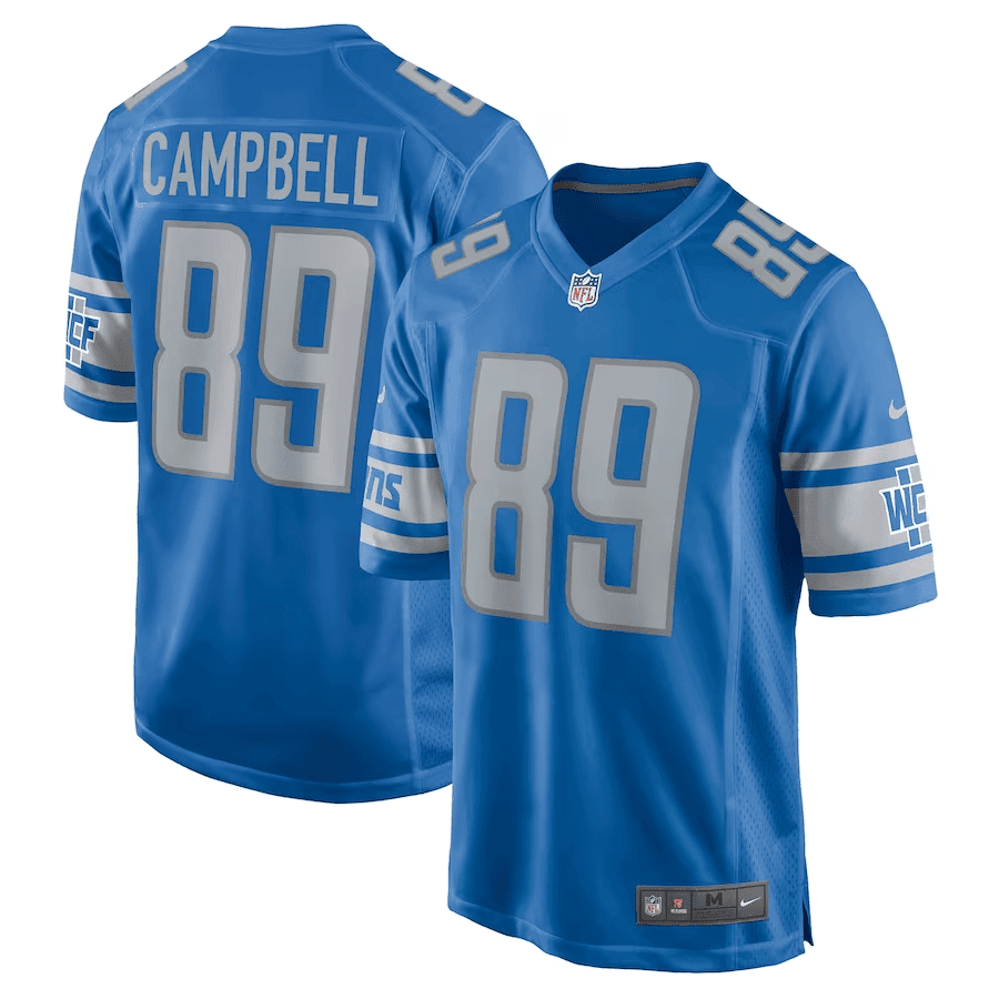 Dan Campbell Detroit Lions Retired Player Game Jersey - All Stitched