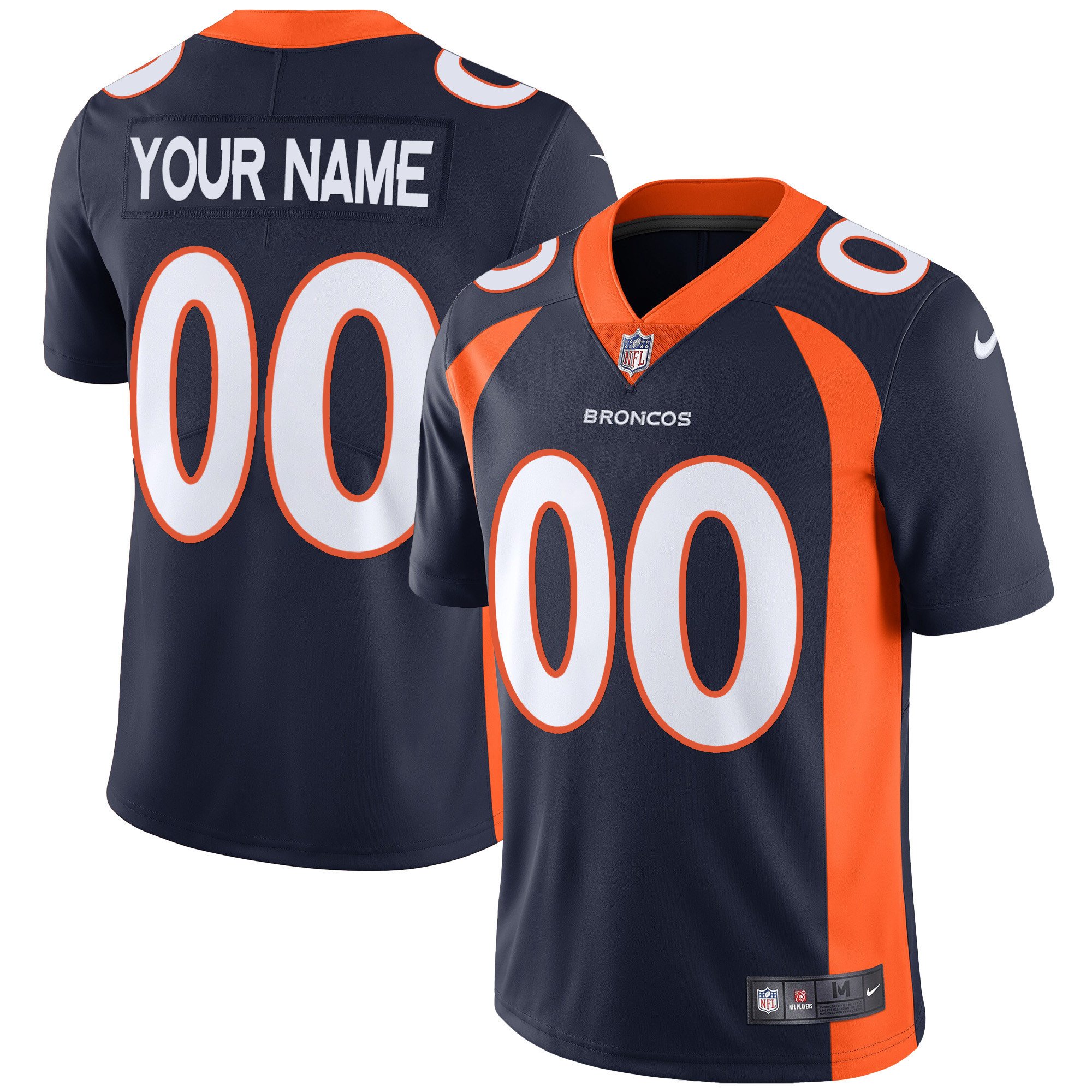 Denver Broncos Vapor Custom Jersey - All Stitched - Image 3