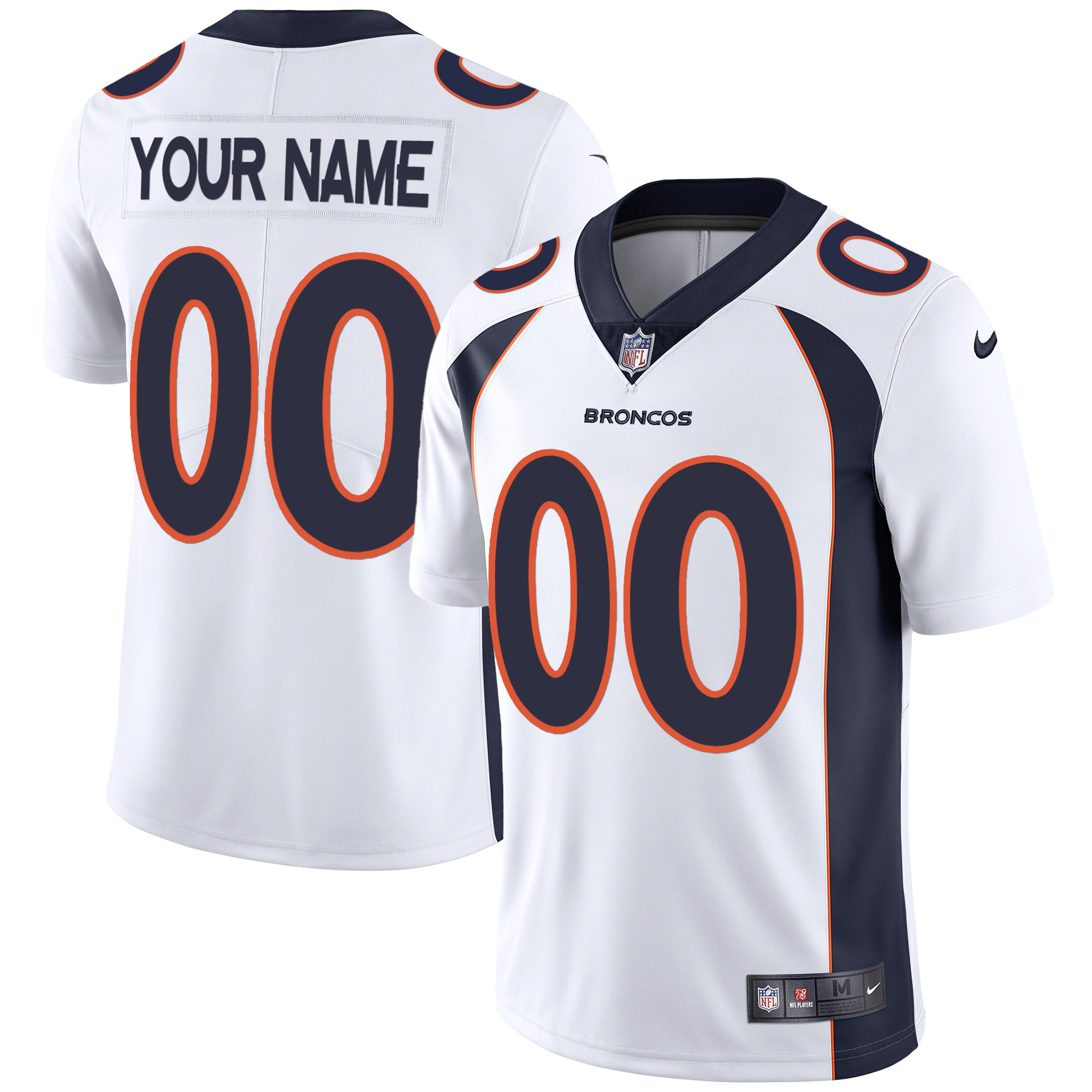 Denver Broncos Vapor Custom Jersey - All Stitched - Image 2