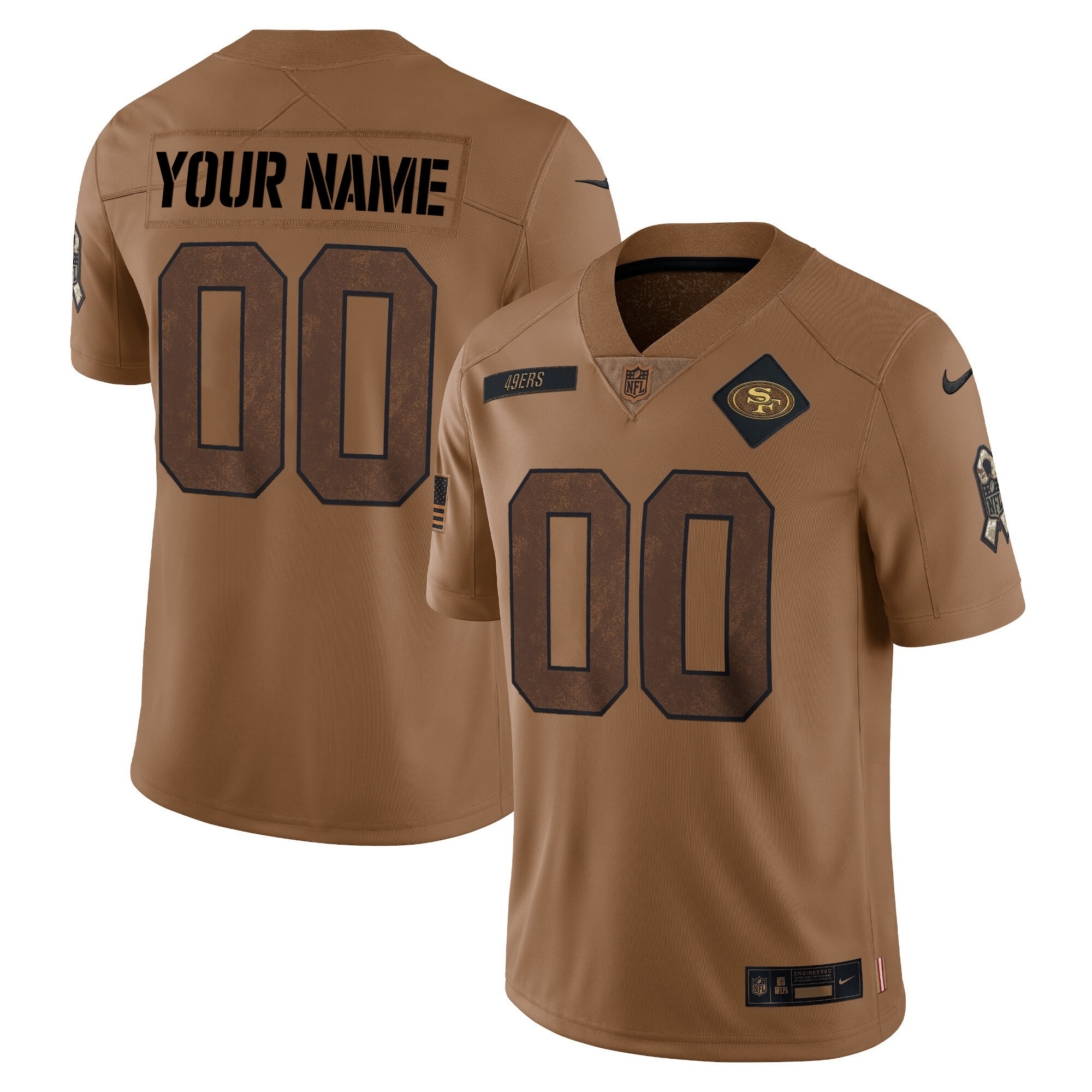 49ers 2023 Salute to Service Custom Jersey