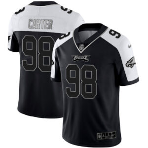 Jalen Carter Philadelphia Eagles Alternate Black Silver Jersey - All Stitched