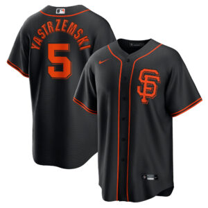 Mike Yastrzemski San Francisco Giants Black Jersey - All Stitched