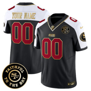 49ers Faithful To The Bay Patch 2024 Vapor Limited Custom Jersey - All Stitched