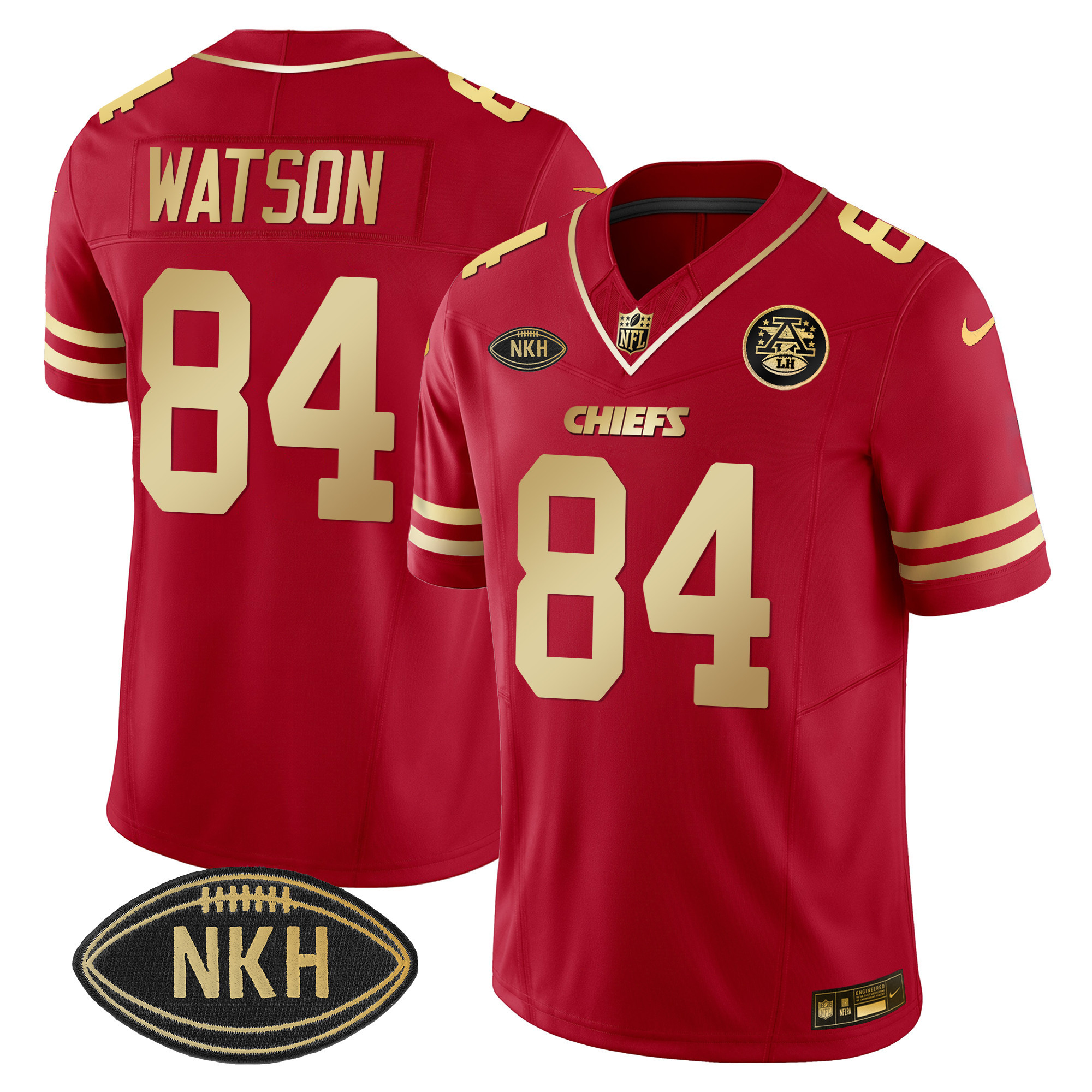 Chiefs NKH Patch Red Gold 2023 Vapor Limited Jersey - All Stitched - Image 6