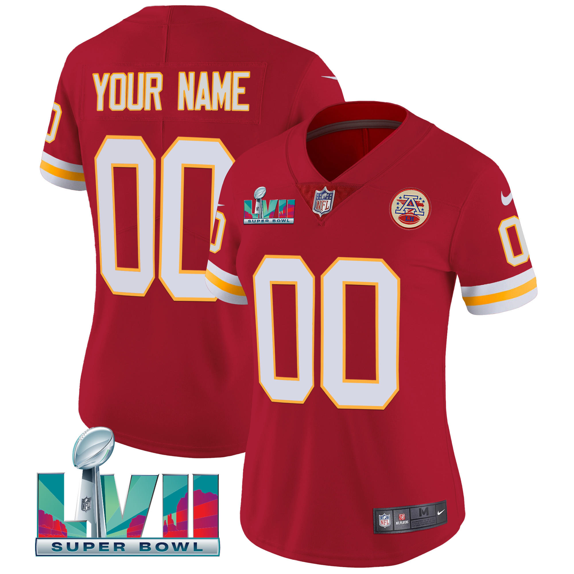 Chiefs Throwback Limited Vapor Custom Jersey - All Stitched - Image 7