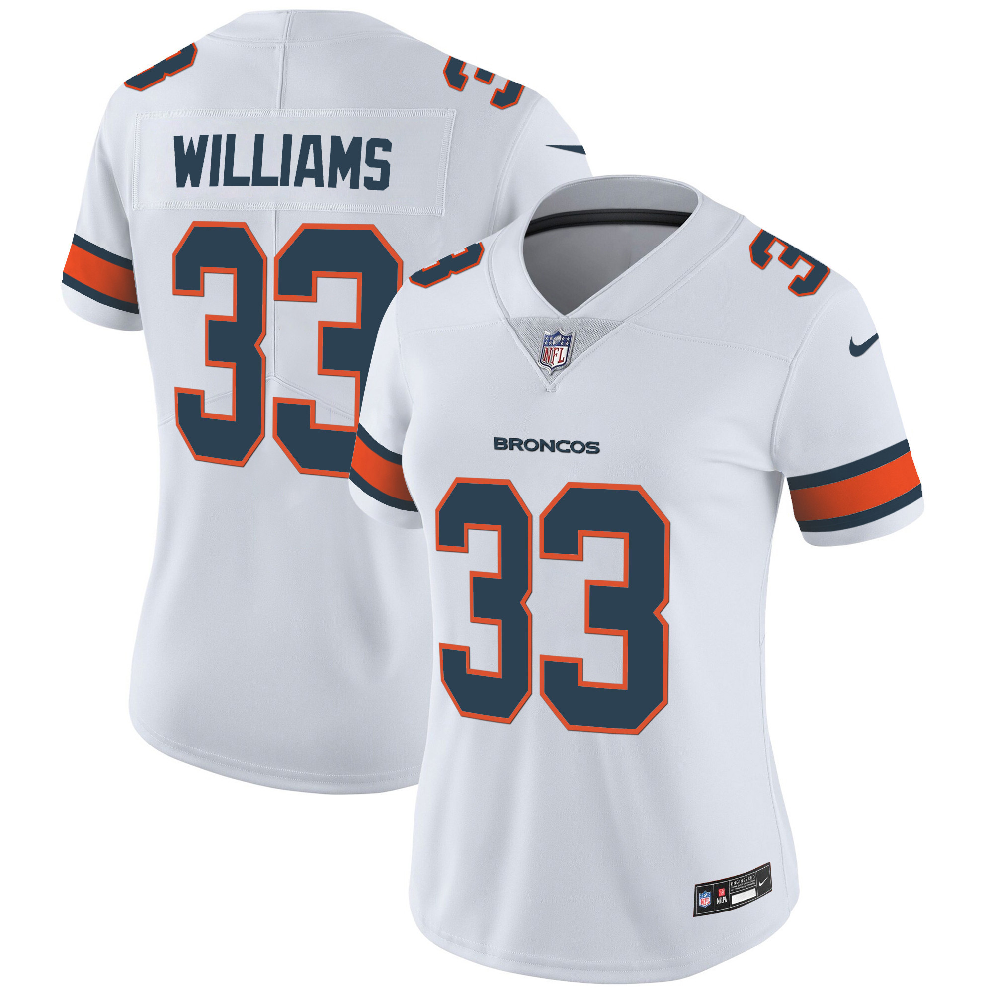 Women's Denver Broncos Vapor Limited Jersey - All Stitched - Image 17