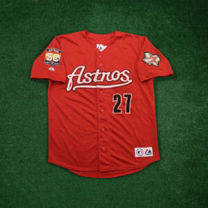 Jose Altuve 2012 Houston Astros 50th Patch Red Jersey - All Stitched