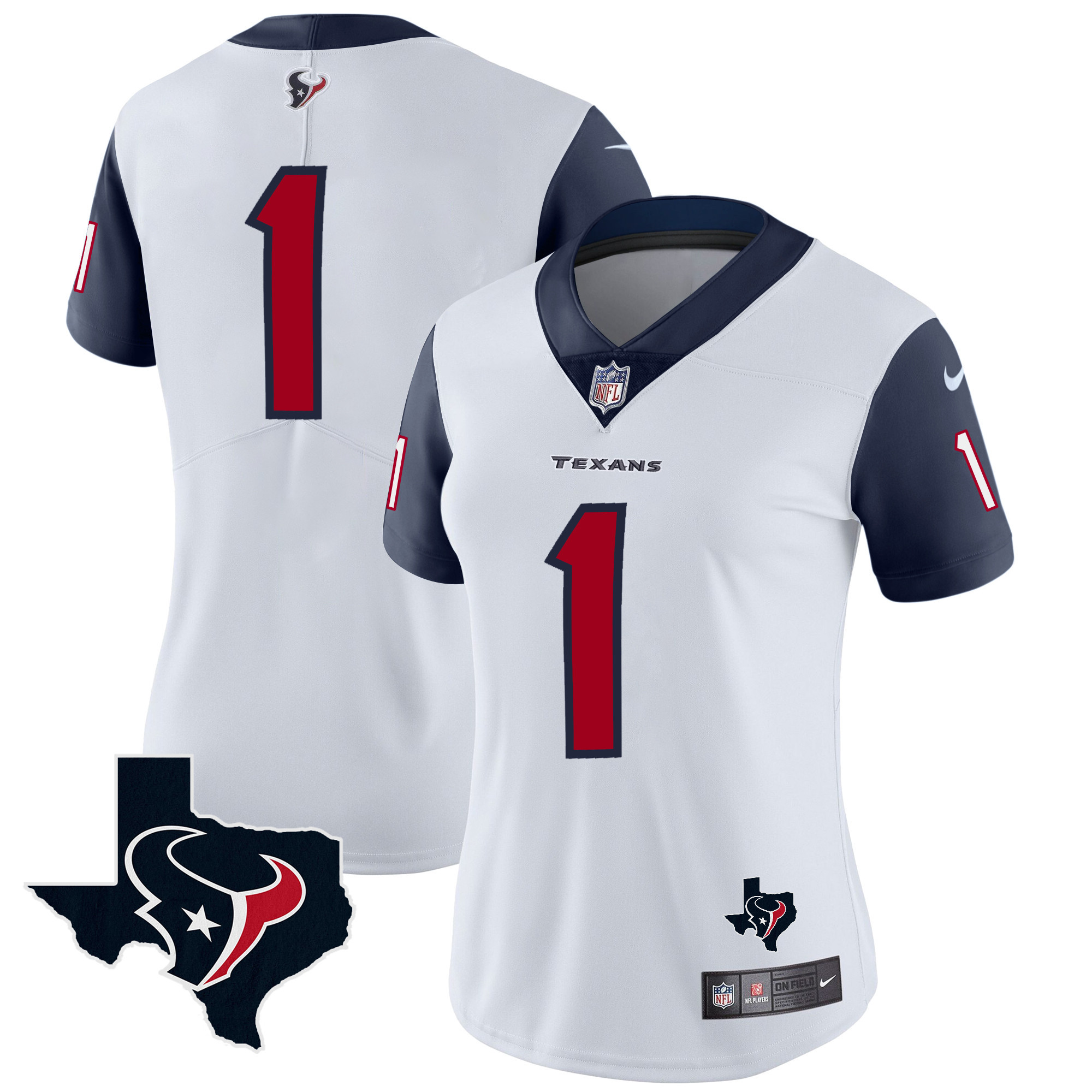 Women's Houston Texans Vapor Limited Jersey - All Stitched - Image 30