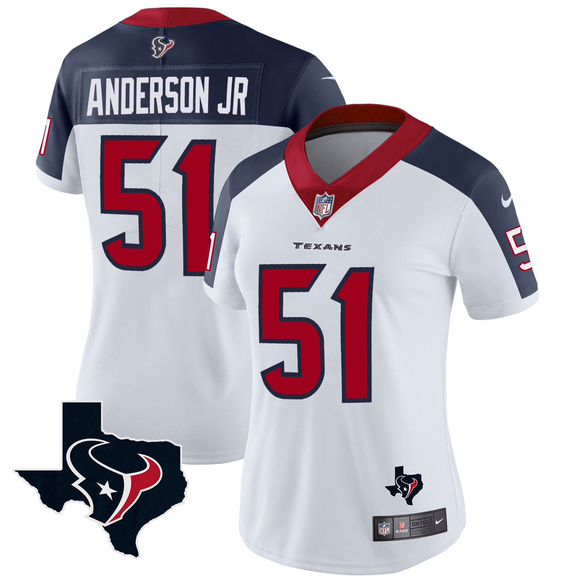 Women's Houston Texans Vapor Limited Jersey - All Stitched - Image 35
