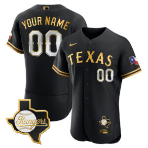 Texas Rangers 2023 Flex Base Custom Jersey - Texas Patch - All Stitched