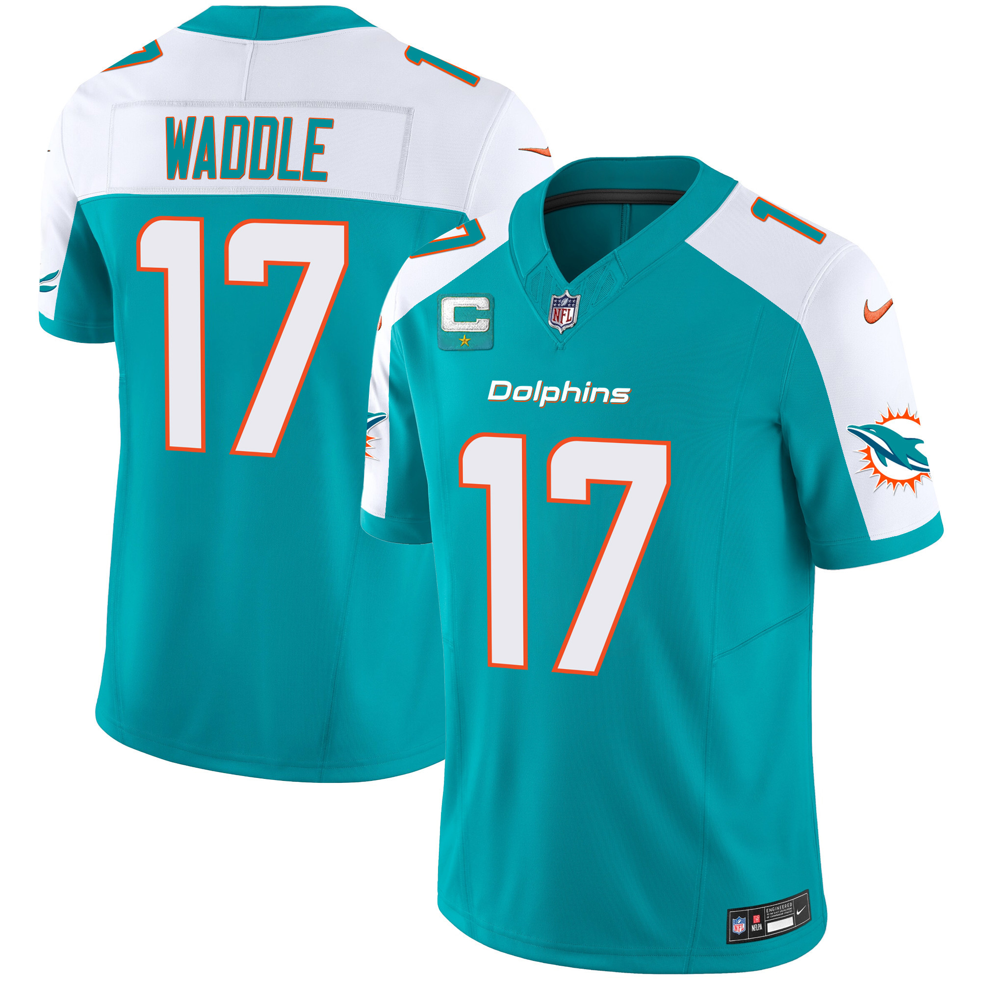 Men's Dolphins Vapor Limited Jersey V2 - All Stitched - Image 2