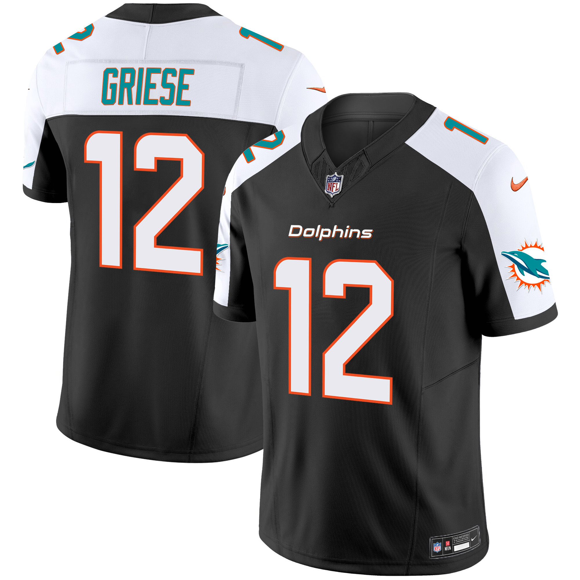 Men's Dolphins Vapor Limited Jersey V2 - All Stitched - Image 16