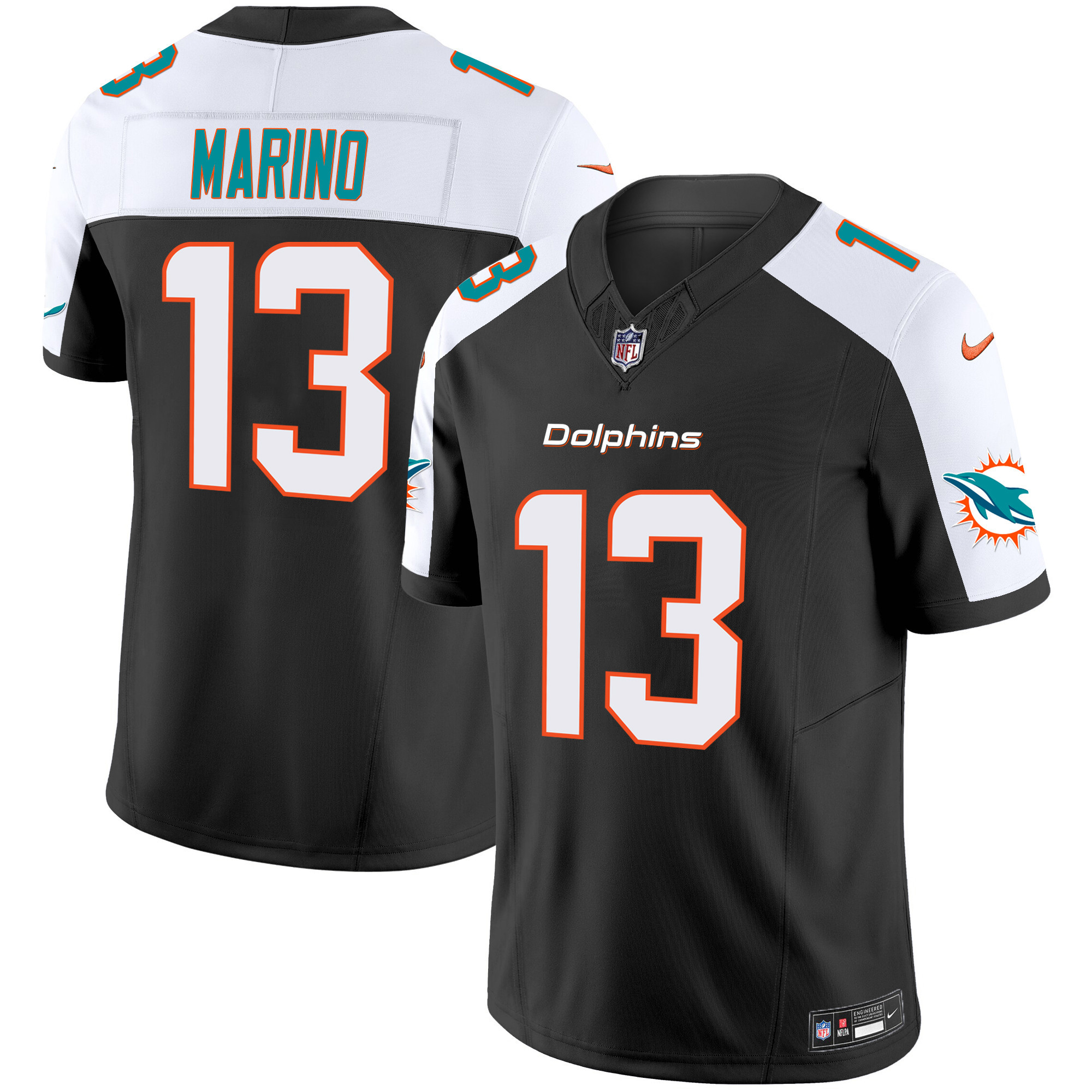Men's Dolphins Vapor Limited Jersey V2 - All Stitched - Image 13
