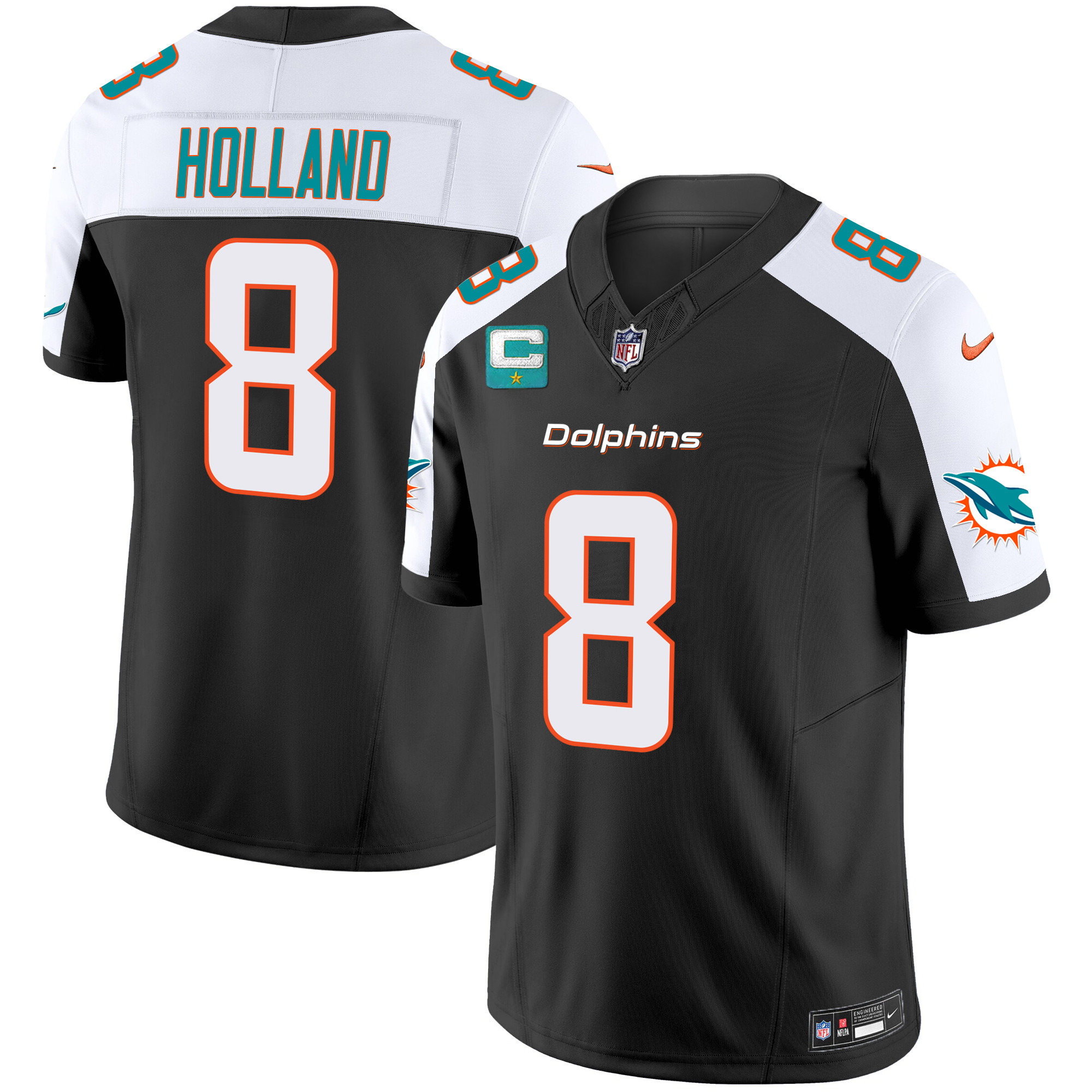 Men's Dolphins Vapor Limited Jersey V2 - All Stitched - Image 12
