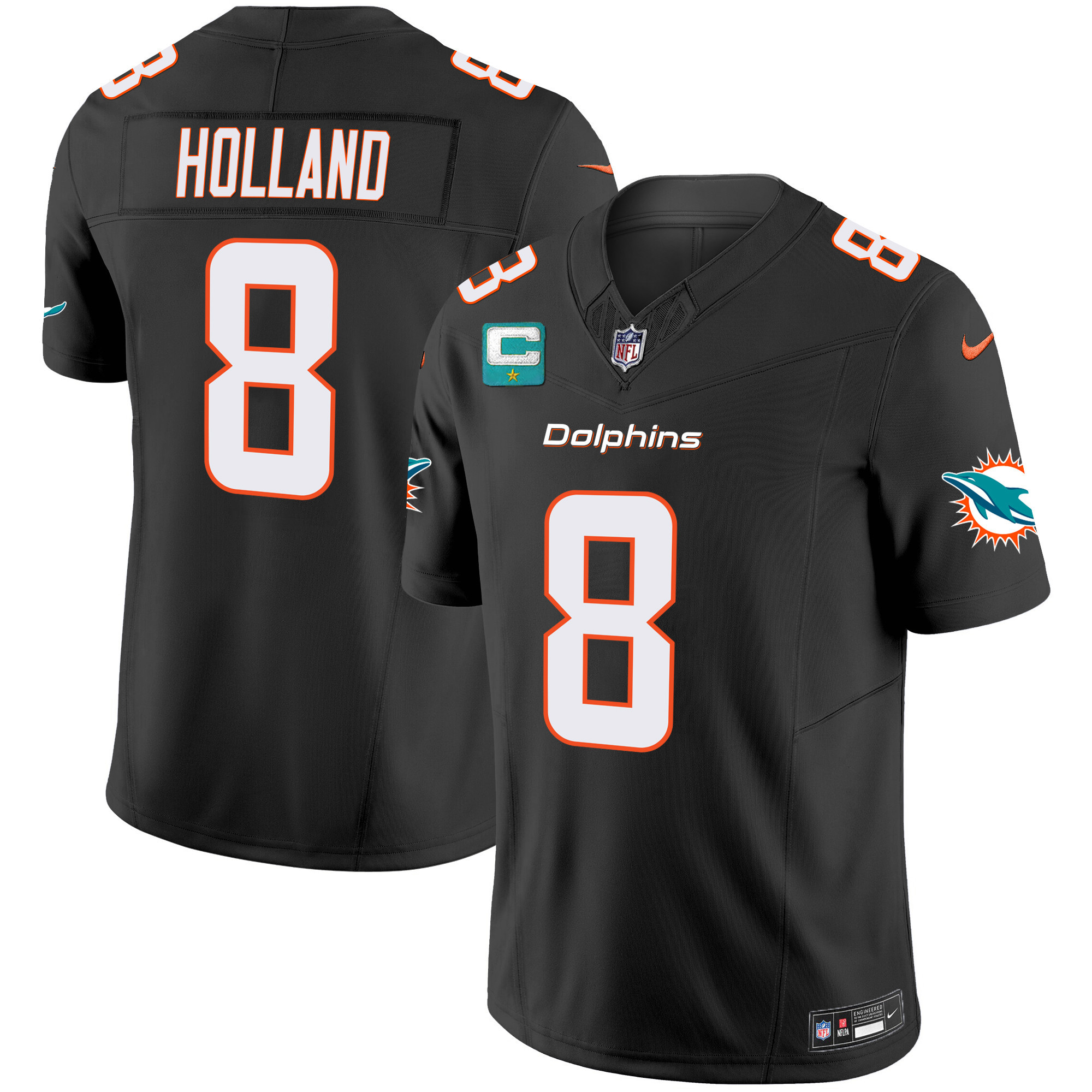 Men's Dolphins Vapor Limited Jersey V2 - All Stitched - Image 20