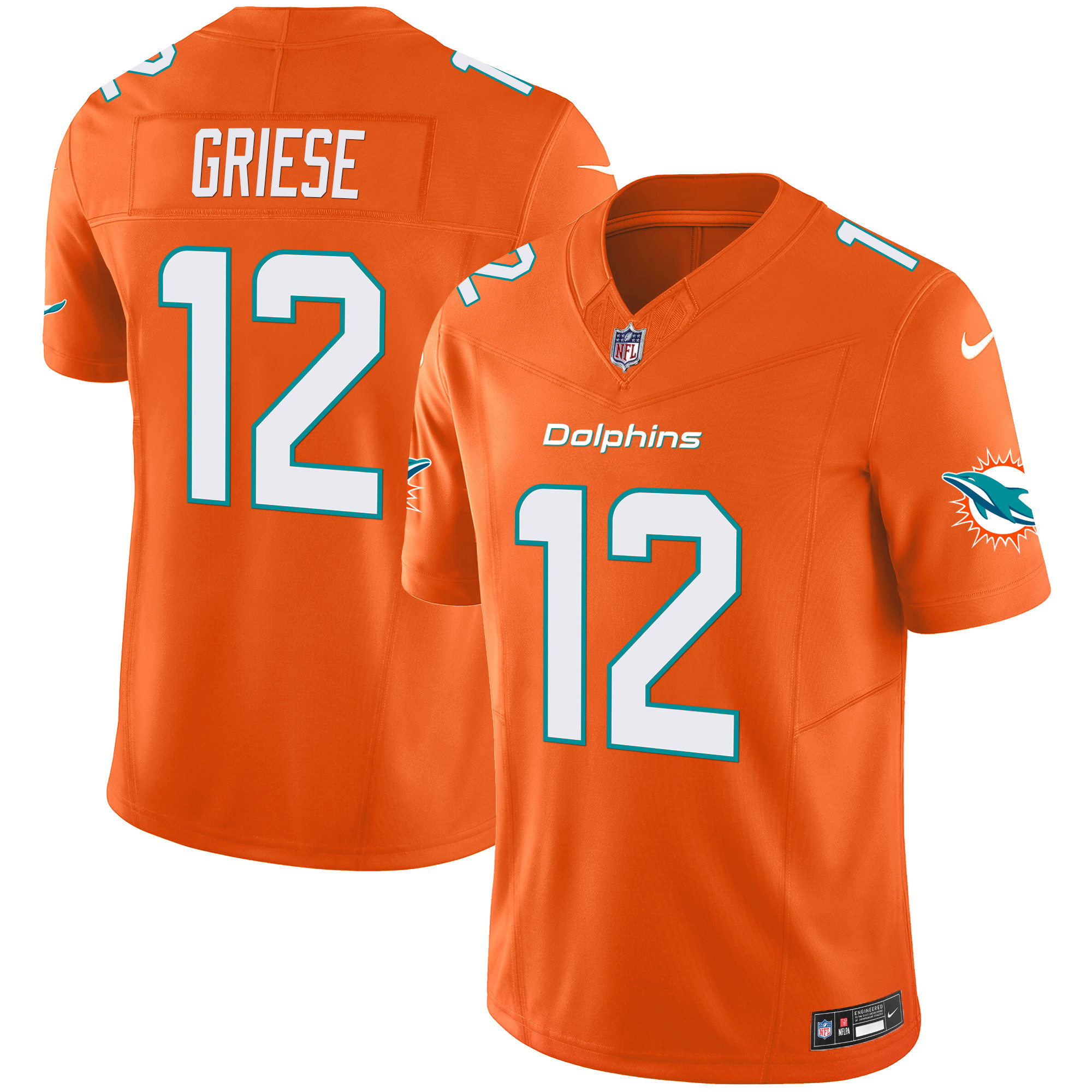 Men's Dolphins Vapor Limited Jersey V2 - All Stitched - Image 32