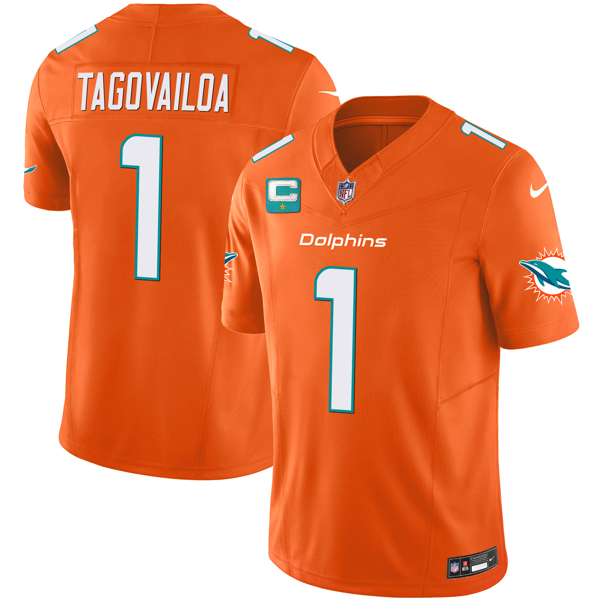 Men's Dolphins Vapor Limited Jersey V2 - All Stitched - Image 25
