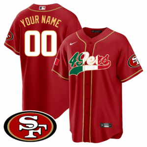 San Francisco 49ers Mexico Baseball Custom Jersey - All Stitched