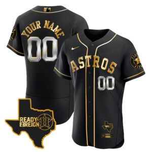 Houston Astros 2024 Ready 2 Reign Flex Base Custom Jersey - All Stitched