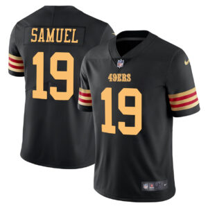 Deebo Samuel San Francisco 49ers Black Gold Jersey - All Stitched