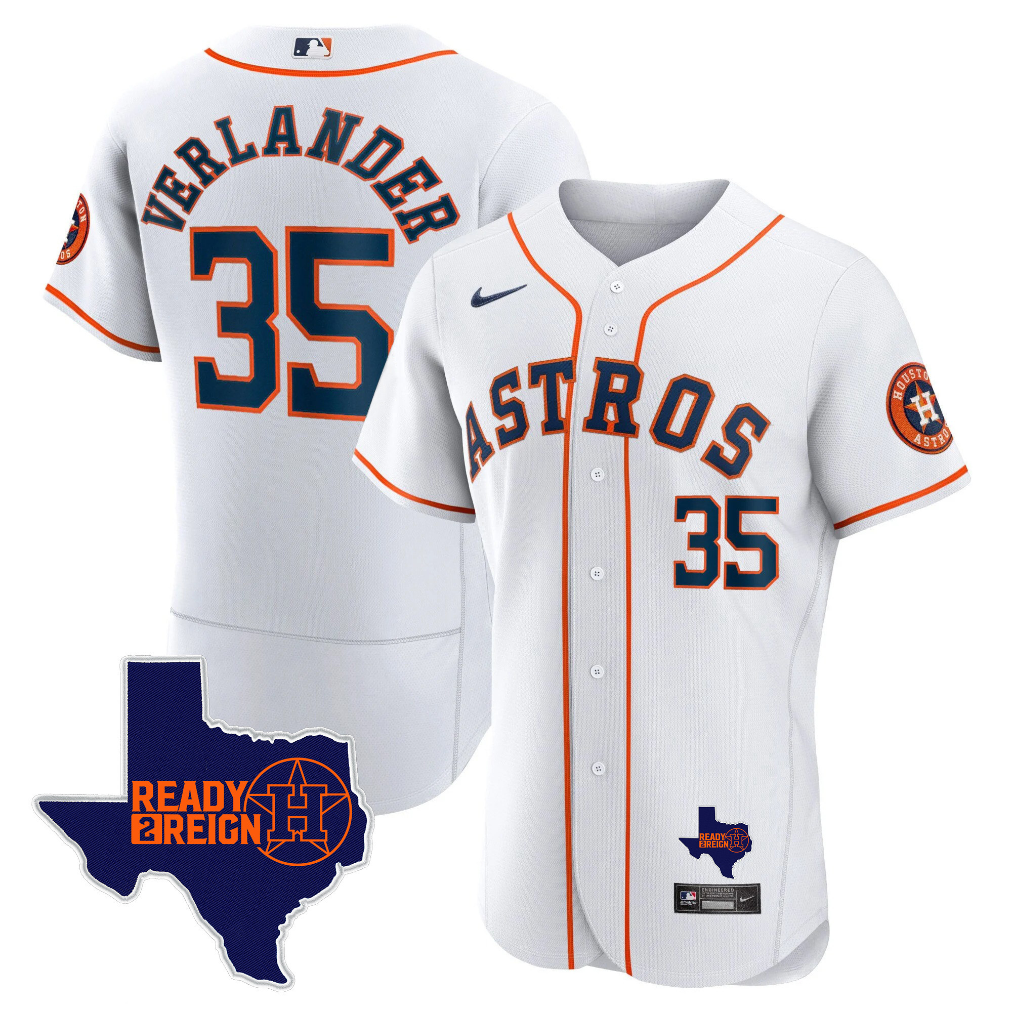 Men's Houston Astros 2024 Ready 2 Reign Flex Base Jersey - All Stitched - Image 26