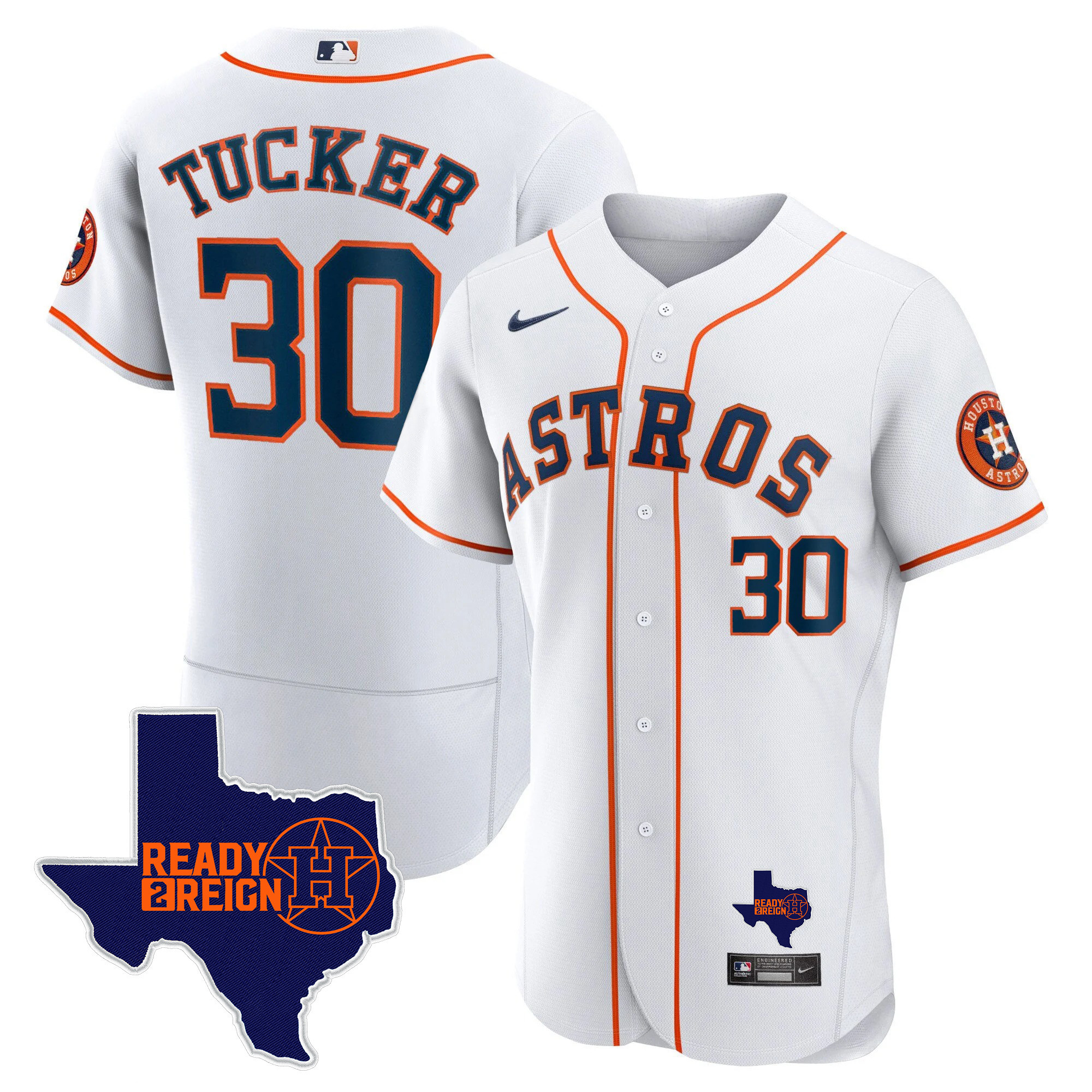 Men's Houston Astros 2024 Ready 2 Reign Flex Base Jersey - All Stitched - Image 27