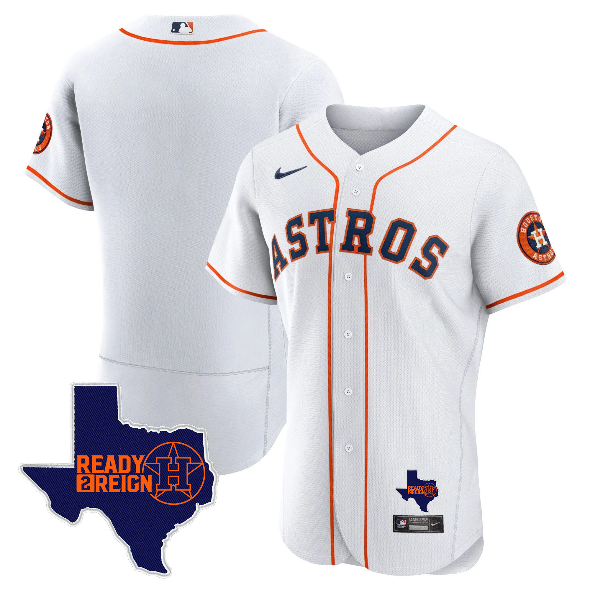 Men's Houston Astros 2024 Ready 2 Reign Flex Base Jersey - All Stitched - Image 28