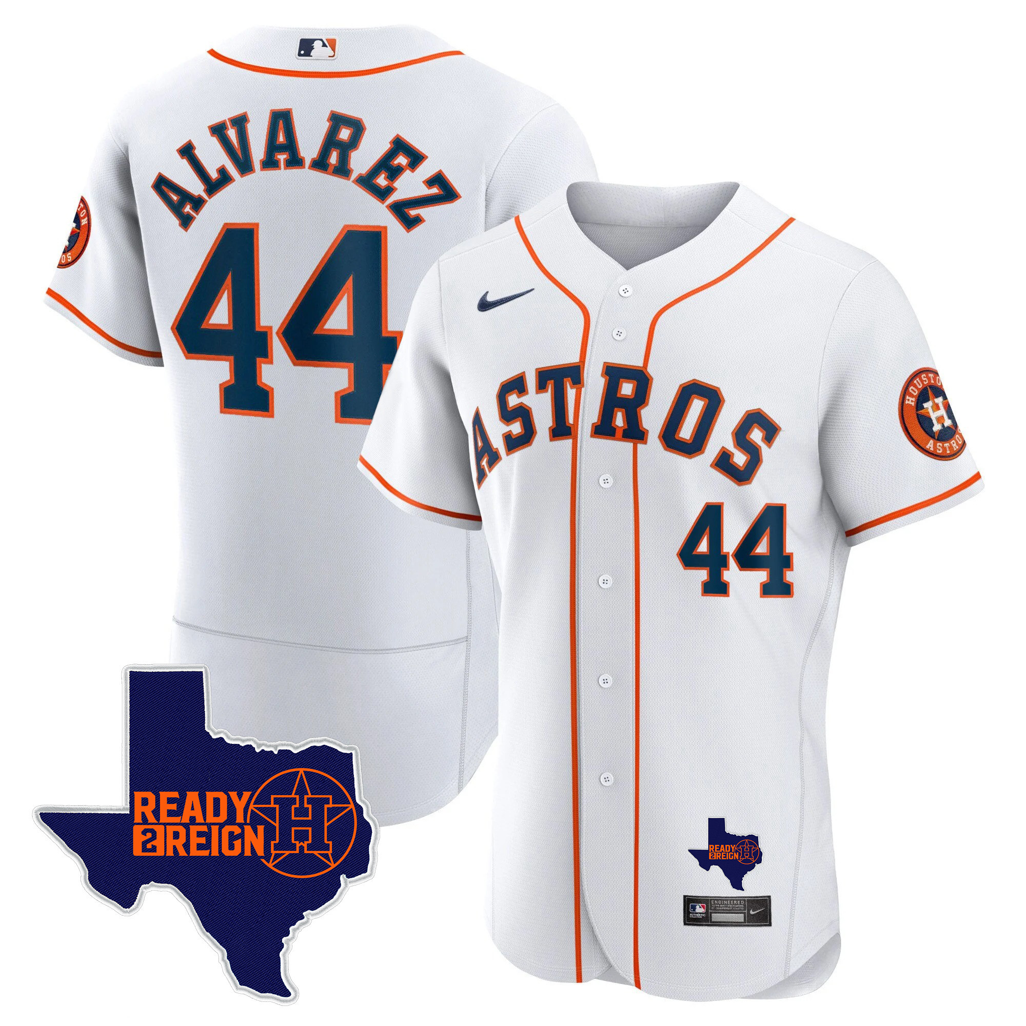 Men's Houston Astros 2024 Ready 2 Reign Flex Base Jersey - All Stitched - Image 25