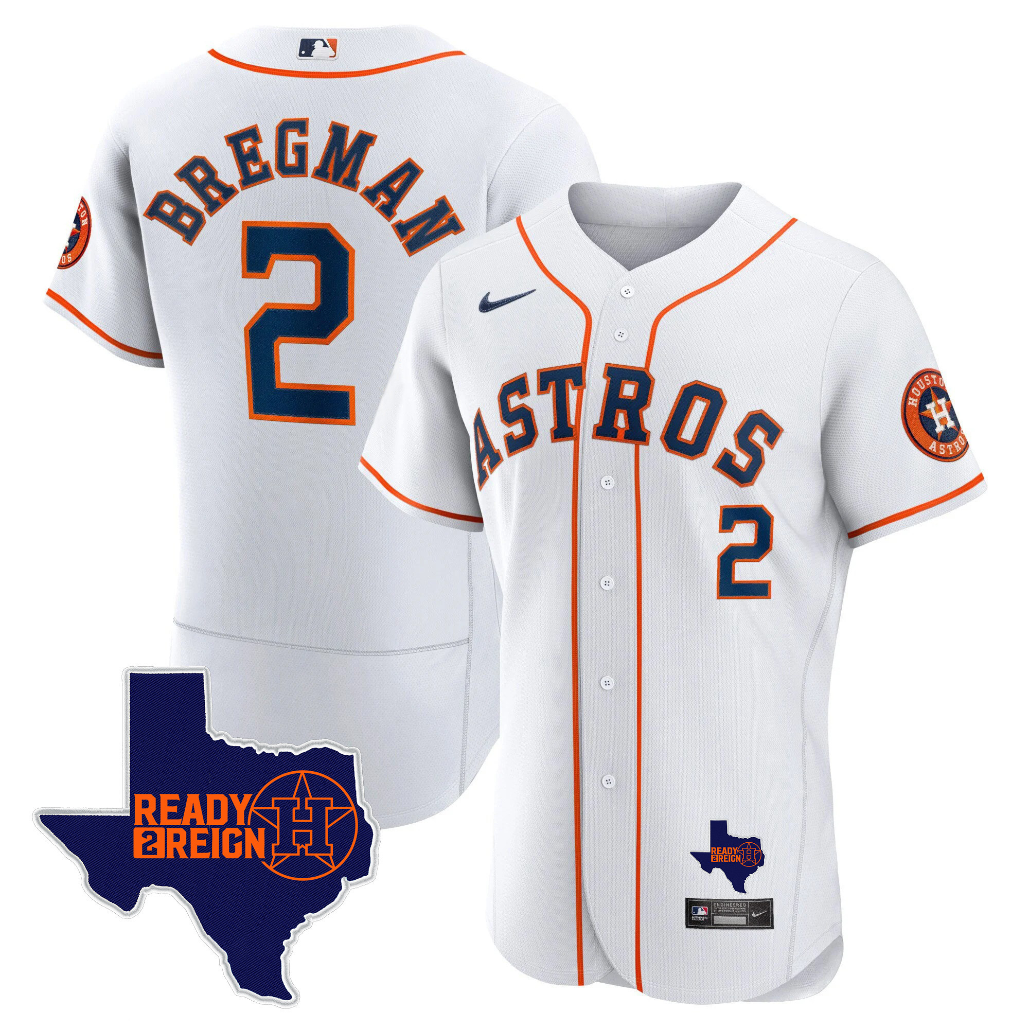 Men's Houston Astros 2024 Ready 2 Reign Flex Base Jersey - All Stitched - Image 23