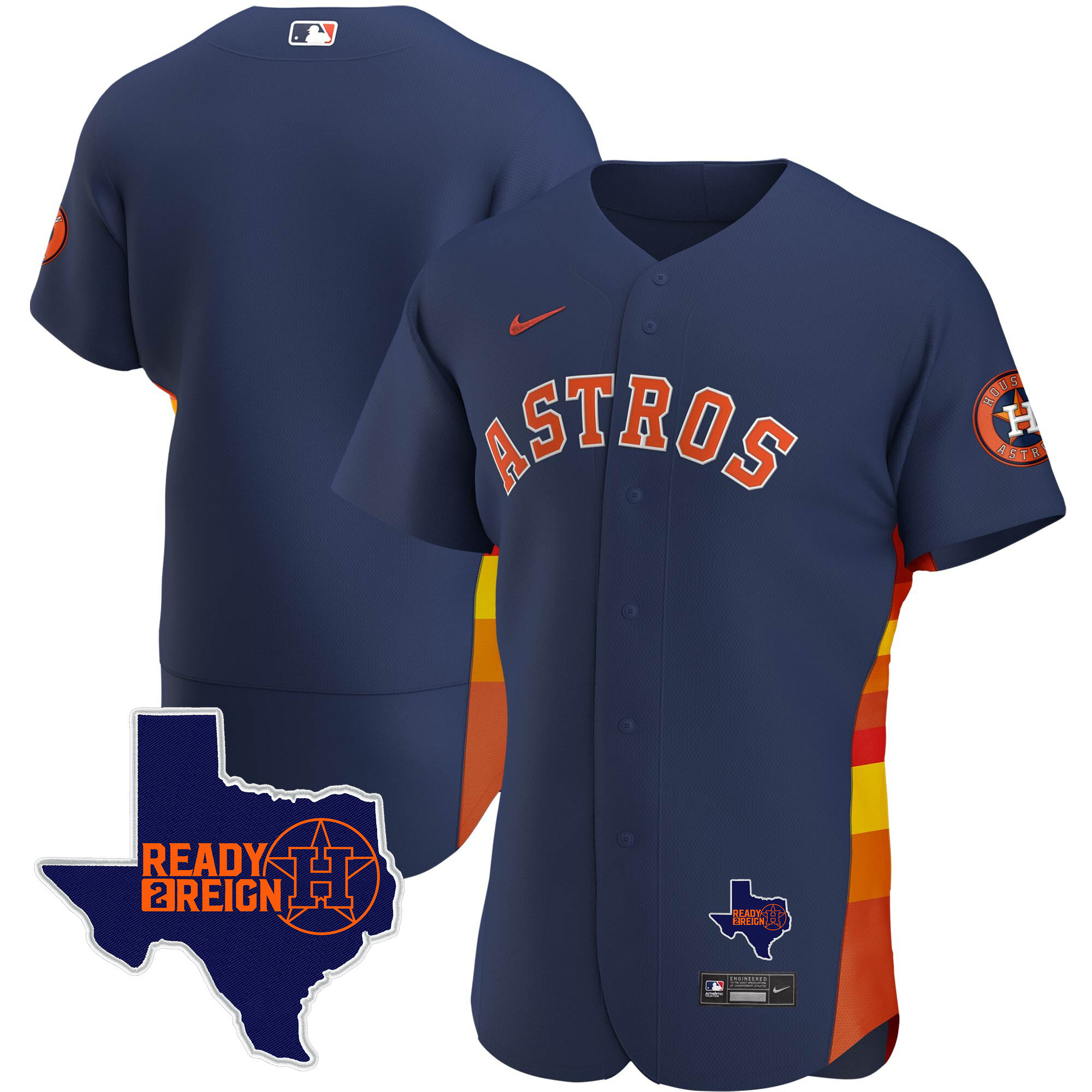 Men's Houston Astros 2024 Ready 2 Reign Flex Base Jersey - All Stitched - Image 35