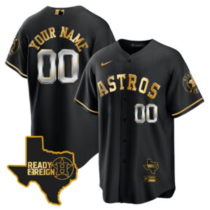 Houston Astros 2024 Ready 2 Reign Cool Base Custom Jersey - All Stitched