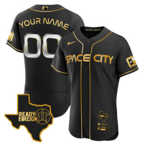 Astros 2024 Space City Ready 2 Reign Flex Base Custom Jersey - All Stitched