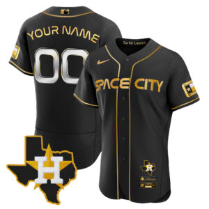 Astros 2024 Space City Flex Base Custom Jersey - Texas Patch - All Stitched