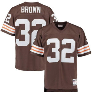 Jim Brown Cleveland Browns 1963 Brown Jersey - All Stitched