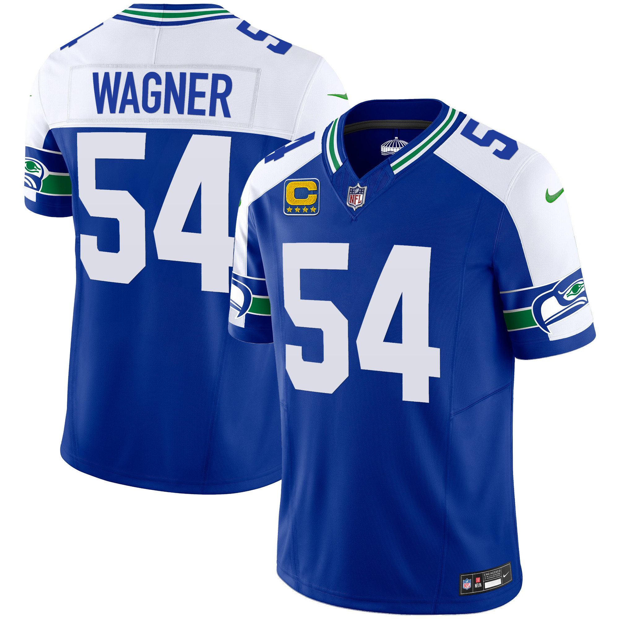 Men's Seahawks Throwback Vapor Limited Jersey - All Stitched - Image 9