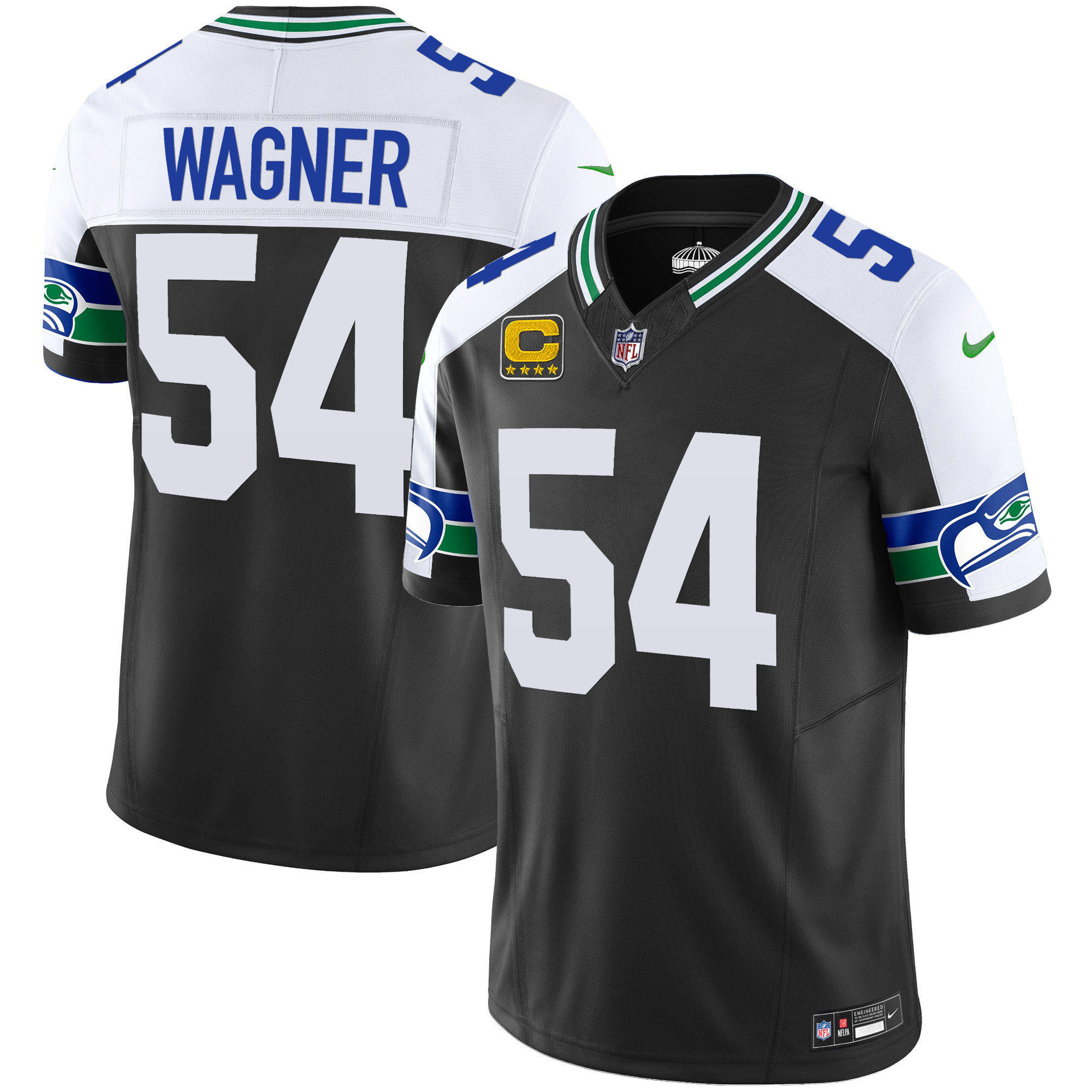 Men's Seahawks Throwback Vapor Limited Jersey - All Stitched - Image 2