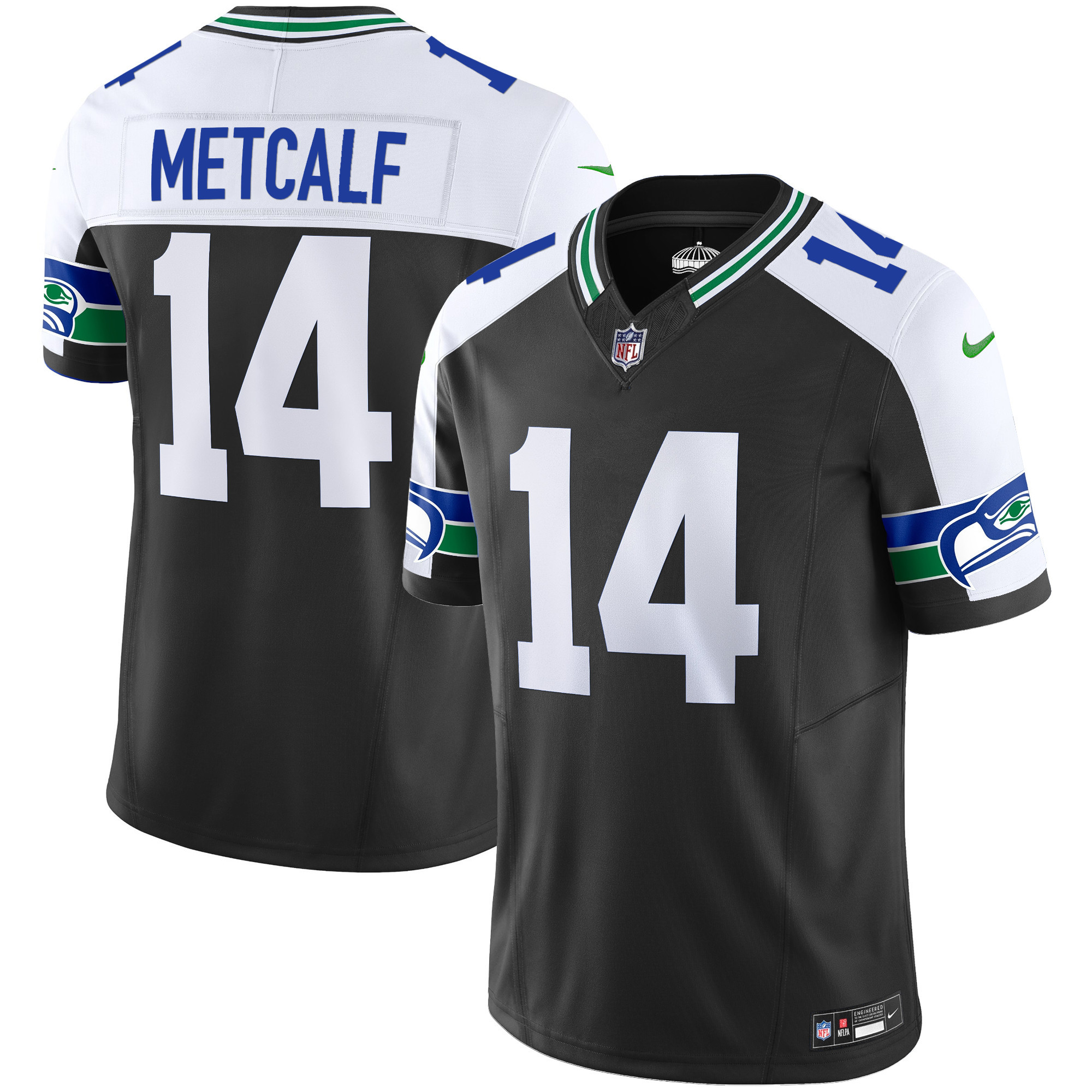 Men's Seahawks Throwback Vapor Limited Jersey - All Stitched - Image 4